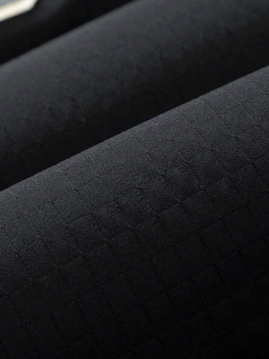 Men's Autumn/Winter Color Block Thickened Warm Hooded Padded Coat