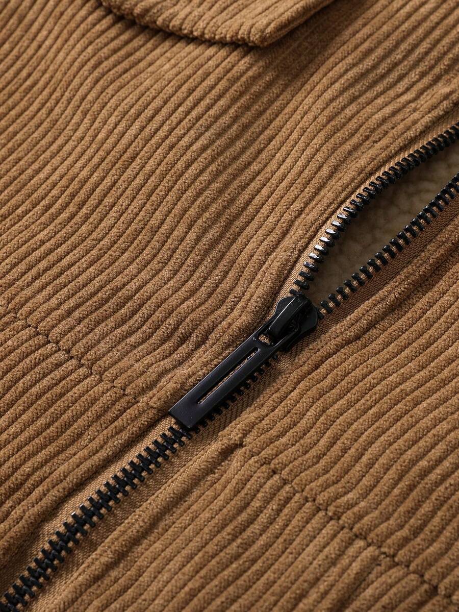 Men's Flannel Thickened Cotton Wool Jacket - 2025 New Style - Corduroy Winter Men's Down Jacket