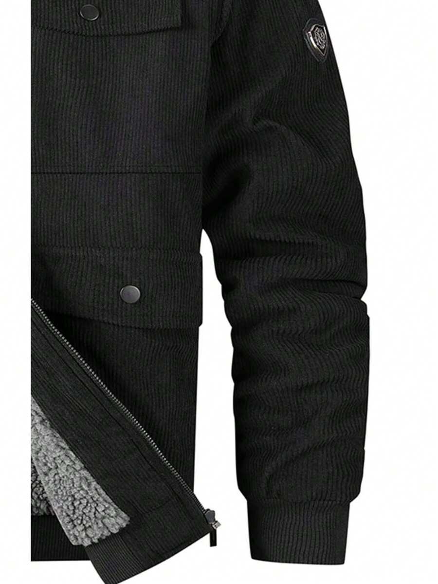 Men's Flannel Thickened Cotton Wool Jacket - 2025 New Style - Corduroy Winter Men's Down Jacket