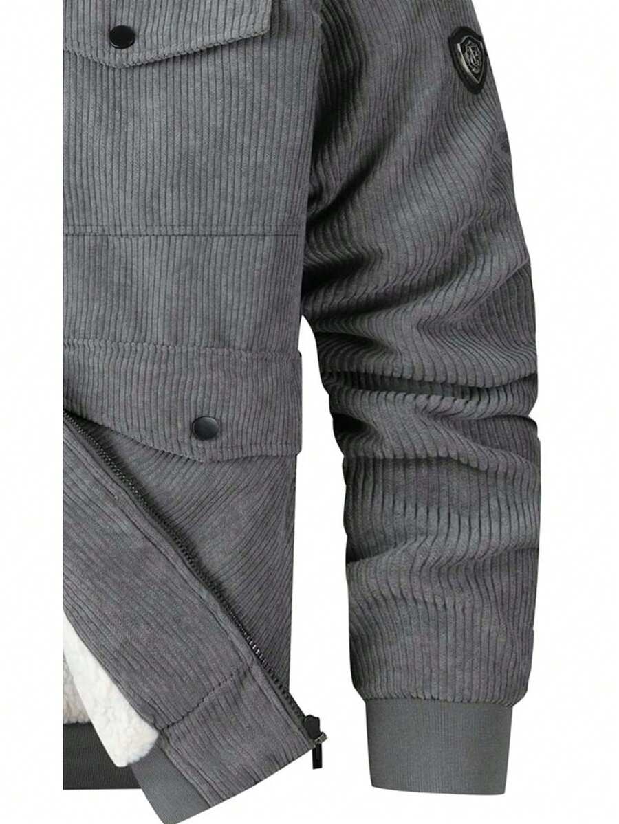 Men's Flannel Thickened Cotton Wool Jacket - 2025 New Style - Corduroy Winter Men's Down Jacket