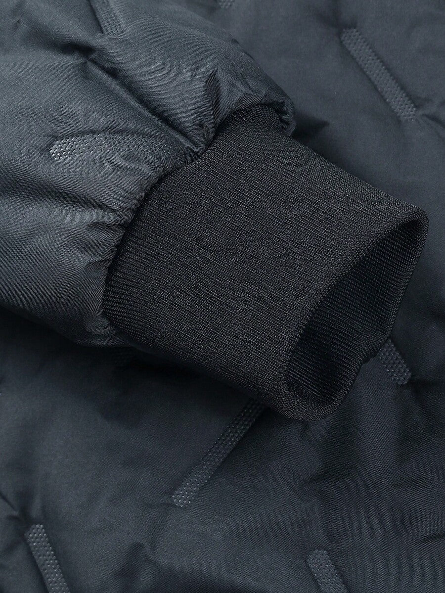 Manfinity Homme Men's Solid Color Casual Hooded Long Sleeve Fleece Jacket Winter Jacket Men Winter Jacket Cold Weather Clothes Men Mens Outerwear